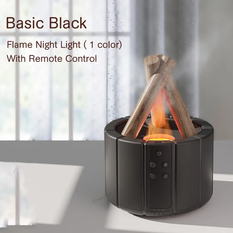 BonfireGlow - Peaceful Mini Bonfire Diffuser With Ambient Lighting 