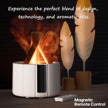 BonfireGlow - Peaceful Mini Bonfire Diffuser With Ambient Lighting 